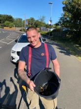 FF Sean F rescue ducklings