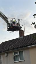 The aerial ladder platform in action