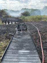 Field fire Maldon
