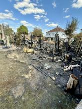 Wickford garden fire - 09082025