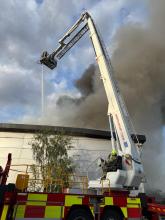 The aerial ladder platform in action