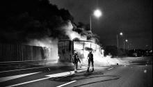 M25 lorry fire 1