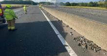 M11 lorry fire 14 July 2021 3