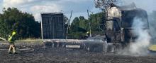 M11 lorry fire 14 July 2021 5