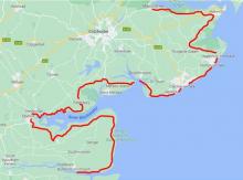 north-east-cycle-challenge Map
