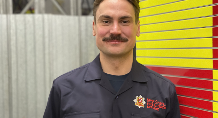 Firefighter Matt Hill