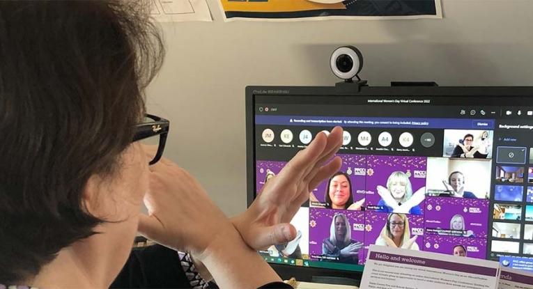 Last year's virtual event - Jane Gardner, Deputy Police, Fire and Crime Commissioner for Essex presenting to the audience. 