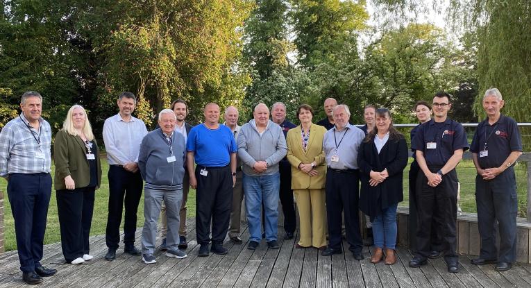 Some of our volunteers at a celebration event at our headquarters