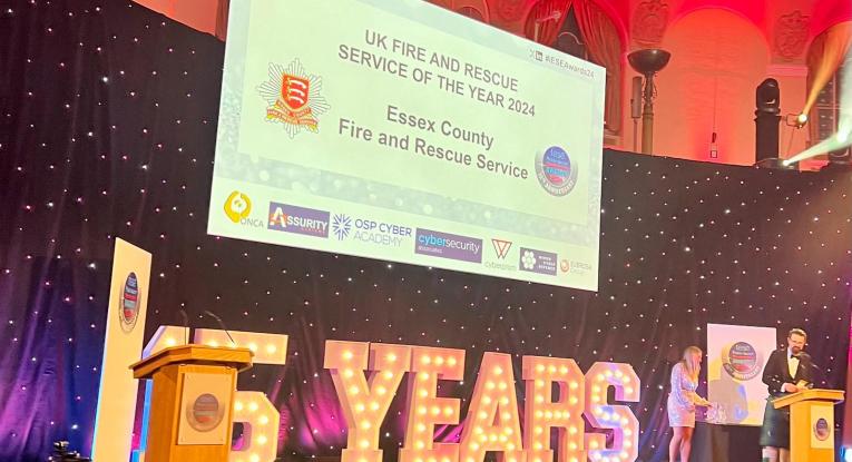 ECFRS winning Best Fire and Rescue Service 2024