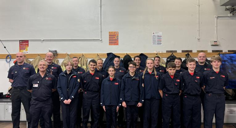 Fire Cadets and Instructors at Halstead