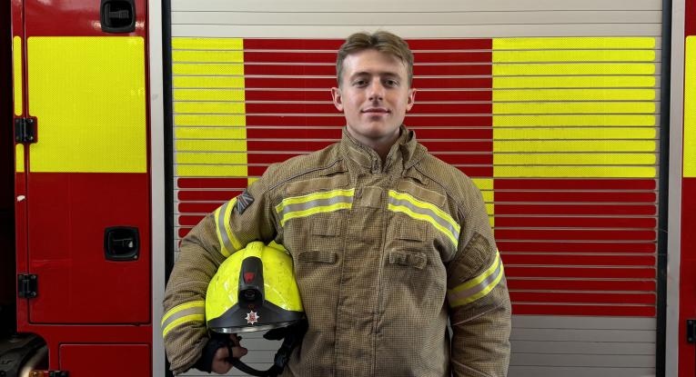 Firefighter Dominic Mackley