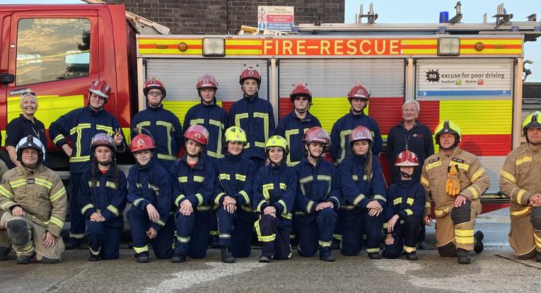 Southend Fire Cadets at their pass out parade