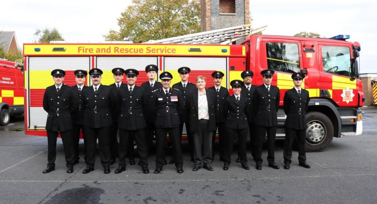 Essex firefighters passing out October 2025